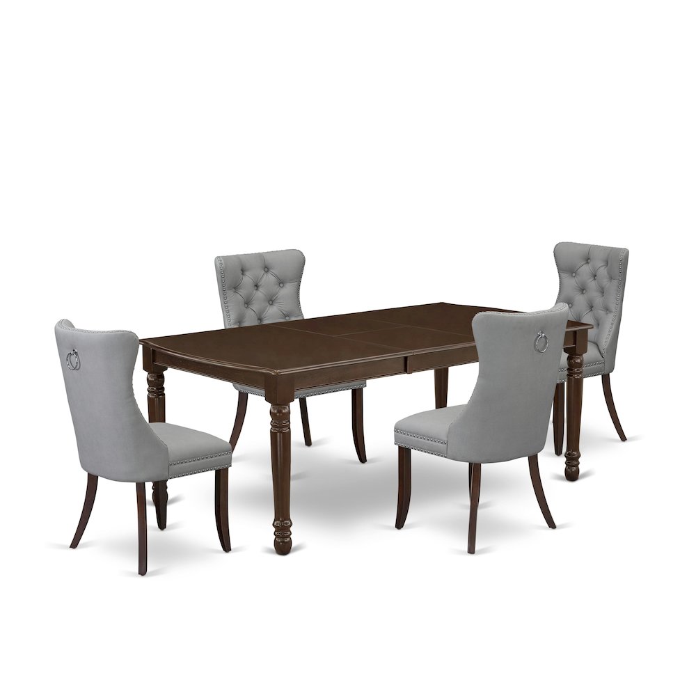 5 Piece Dining Room Set Consists of a Rectangle Wooden Table. Picture 1