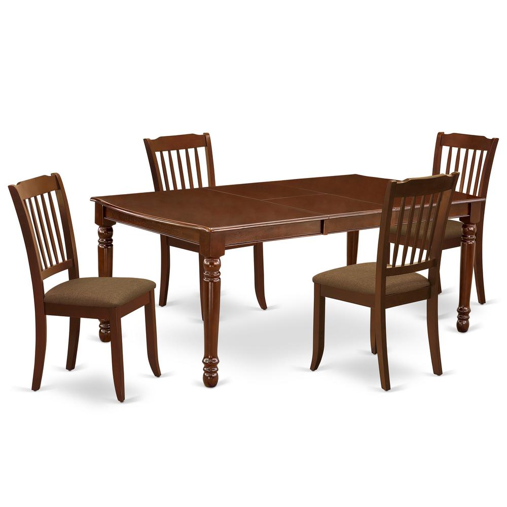 Dining Room Set Mahogany, DODA5-MAH-C. Picture 1