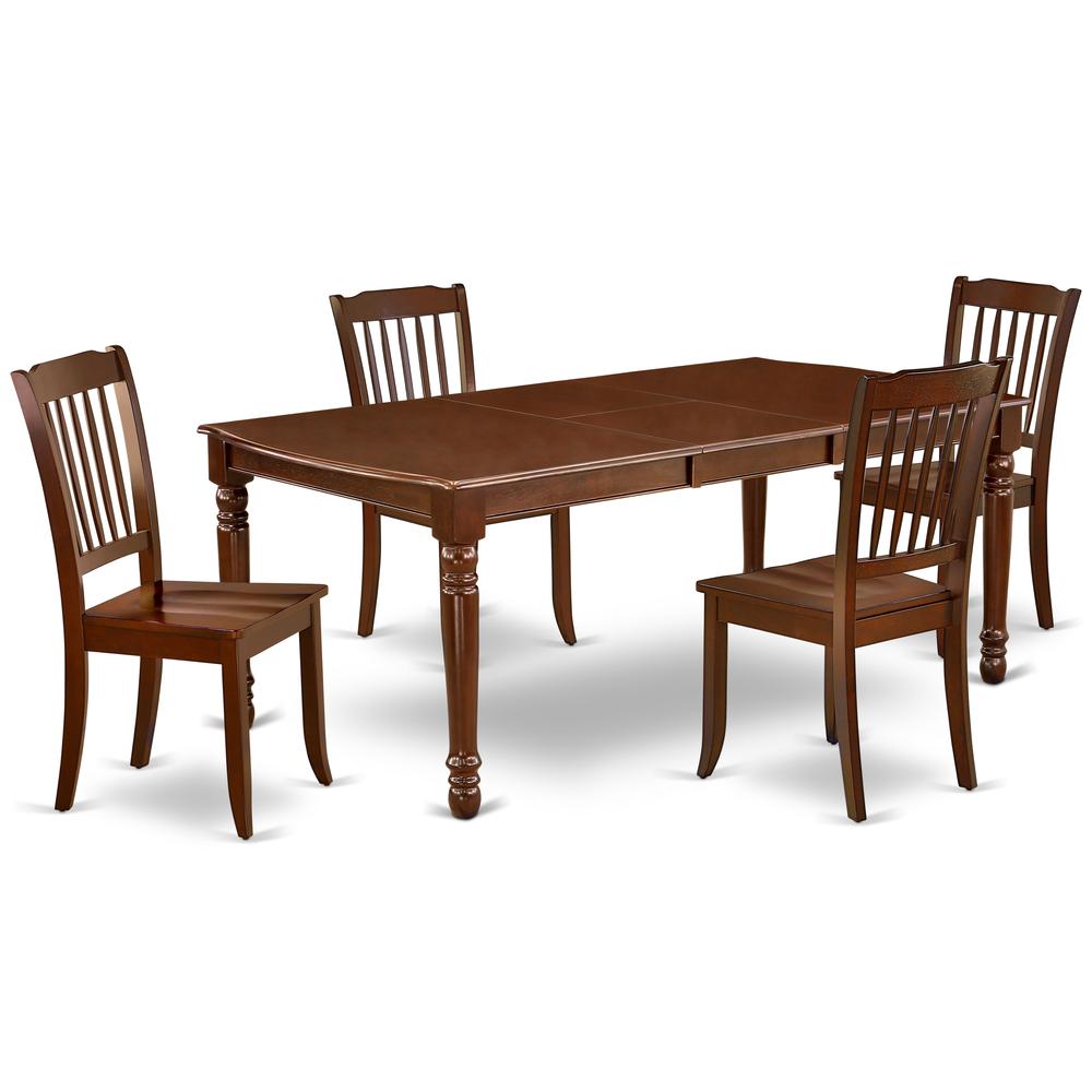 Dining Room Set Mahogany, DODA5-MAH-W. Picture 1