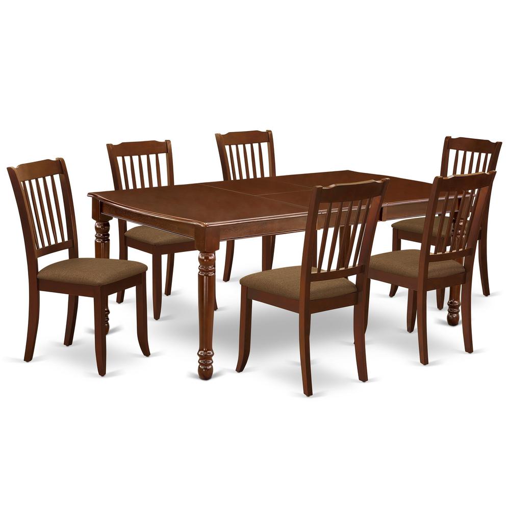 Dining Room Set Mahogany, DODA7-MAH-C. Picture 1