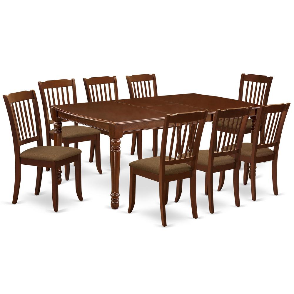 Dining Room Set Mahogany, DODA9-MAH-C. Picture 1