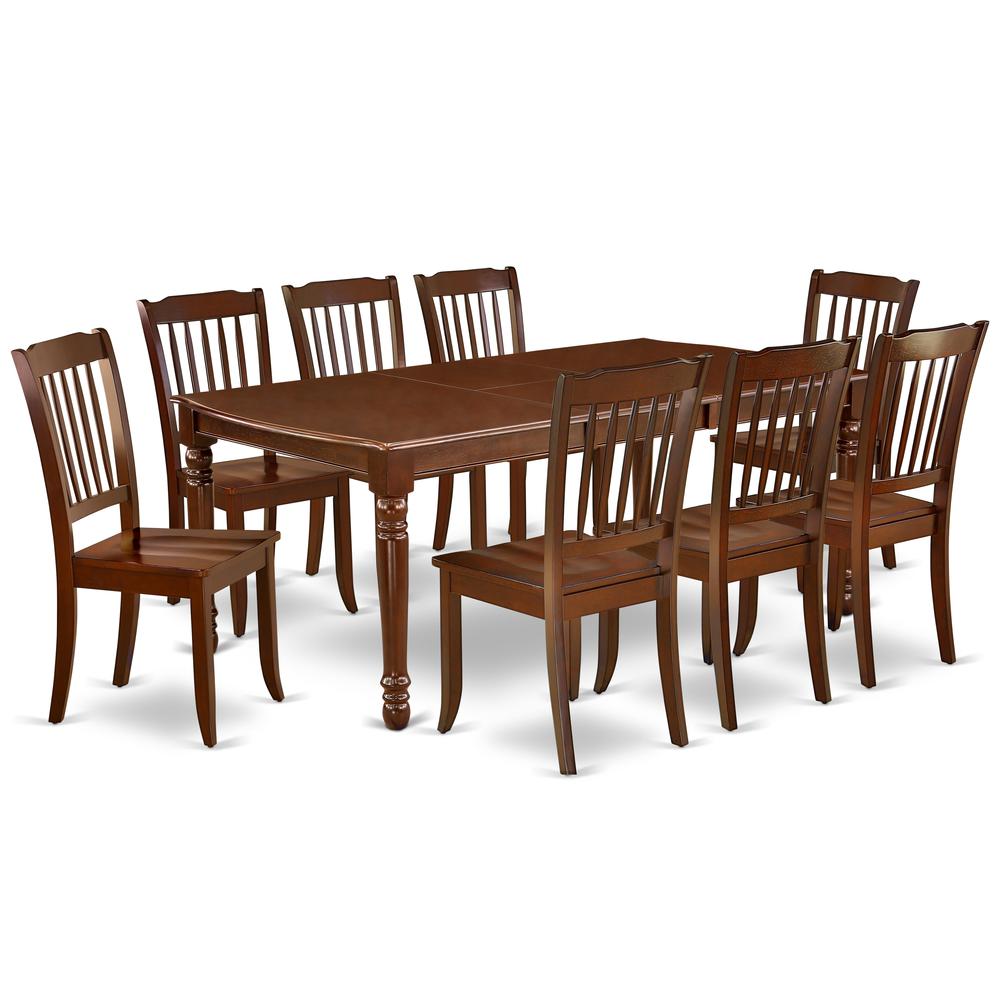 Dining Room Set Mahogany, DODA9-MAH-W. Picture 1