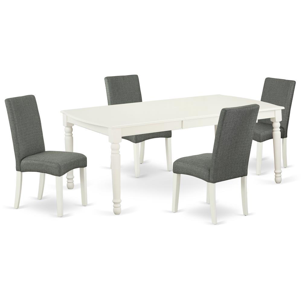 Dining Room Set Linen White, DODR5-LWH-07. Picture 1