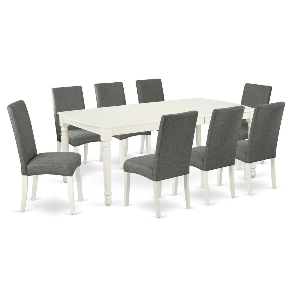 Dining Room Set Linen White, DODR9-LWH-07. Picture 1