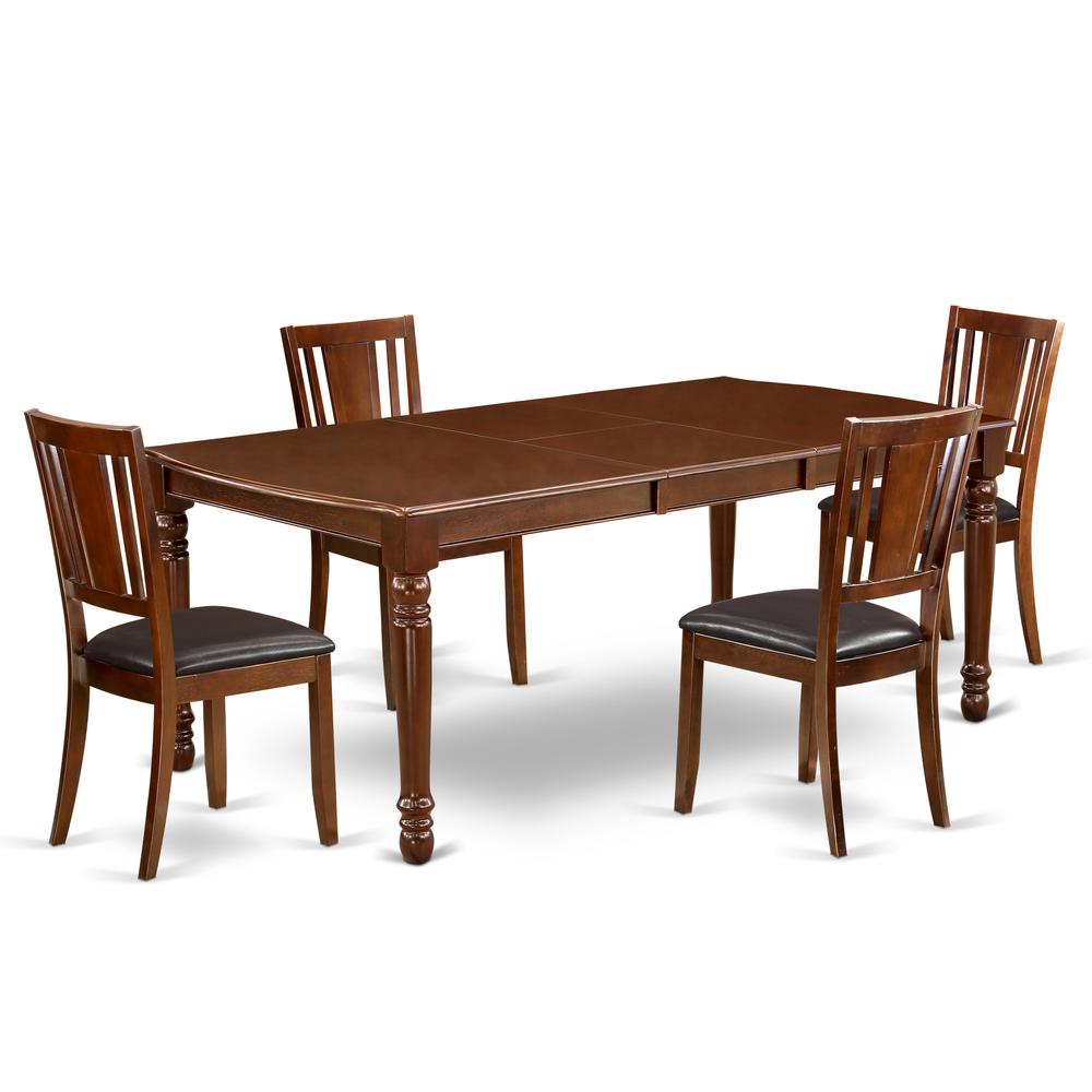 Dining Room Set Mahogany, DODU5-MAH-LC. Picture 1