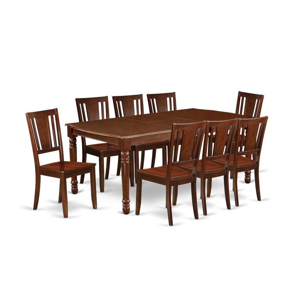 Dining Room Set Mahogany, DODU9-MAH-W. Picture 1