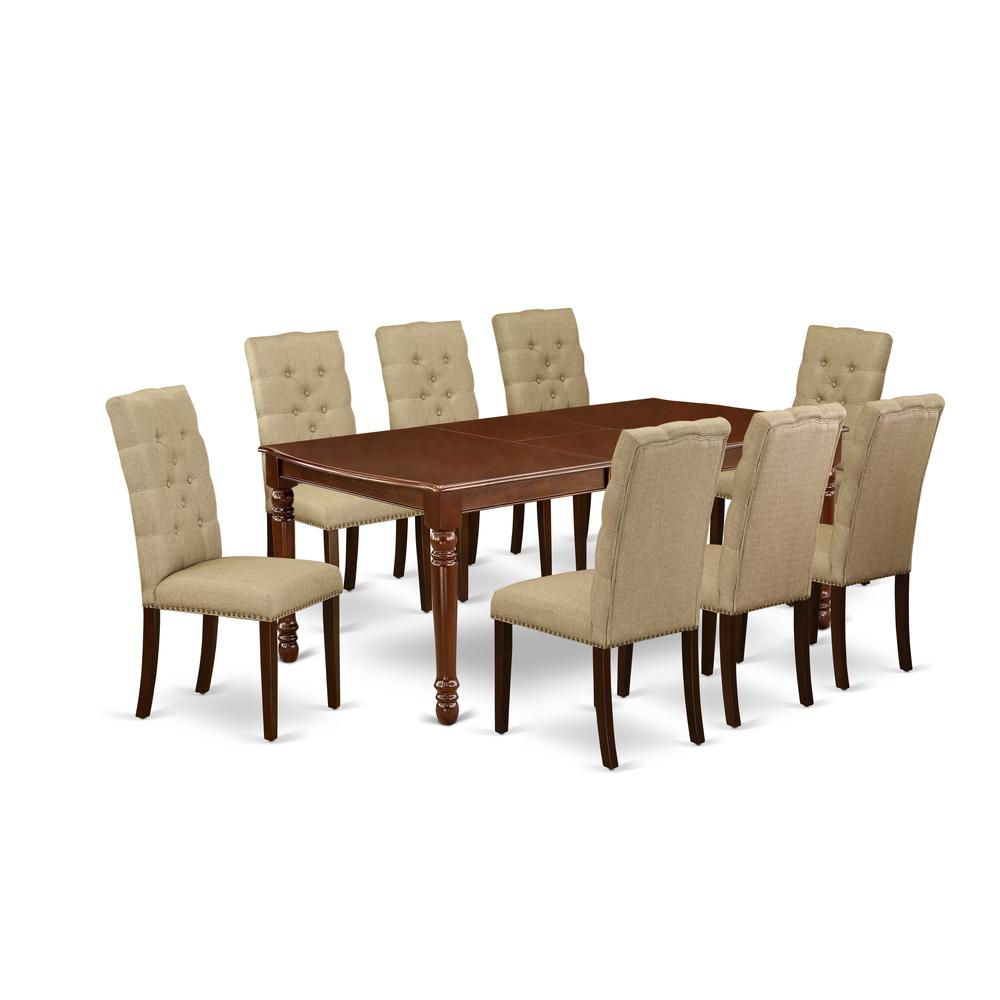 Dining Room Set Mahogany, DOEL9-MAH-16. Picture 1