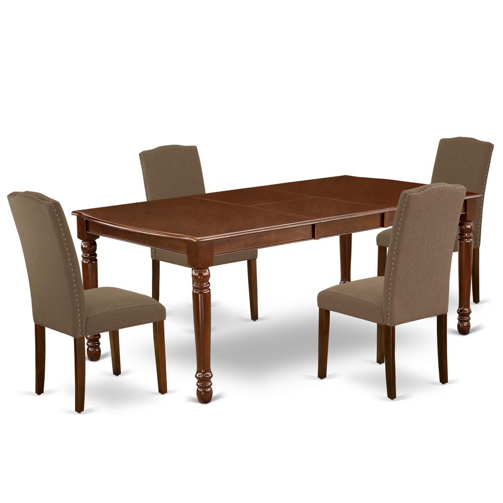 Dining Room Set Mahogany, DOEN5-MAH-18. Picture 1