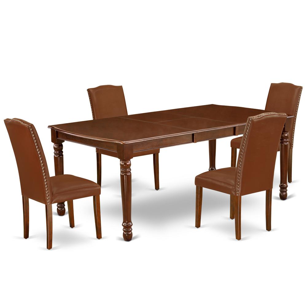 Dining Room Set Mahogany, DOEN5-MAH-66. Picture 1