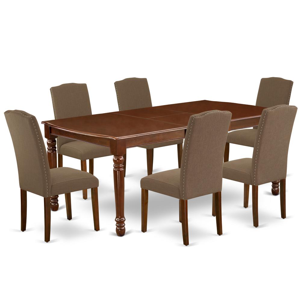 Dining Room Set Mahogany, DOEN7-MAH-18. Picture 1