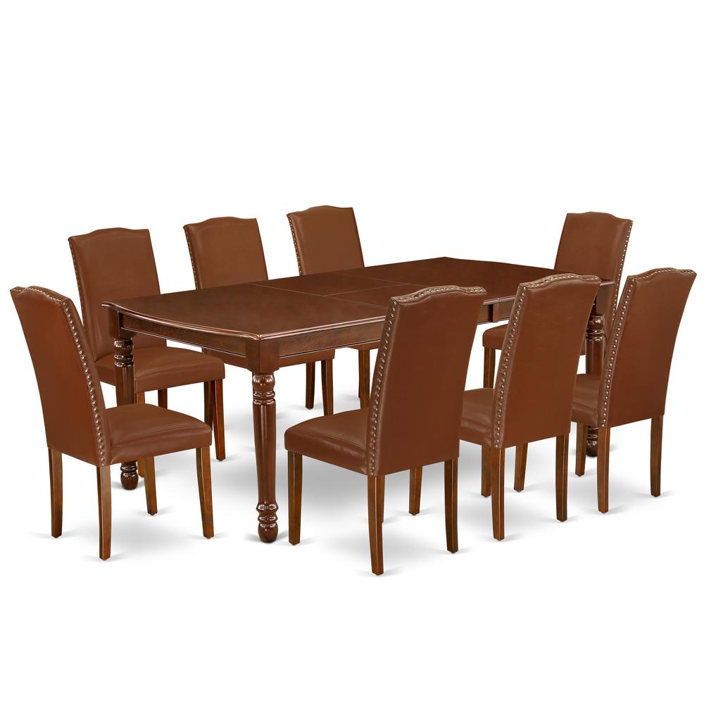 Dining Room Set Mahogany, DOEN9-MAH-66. Picture 1