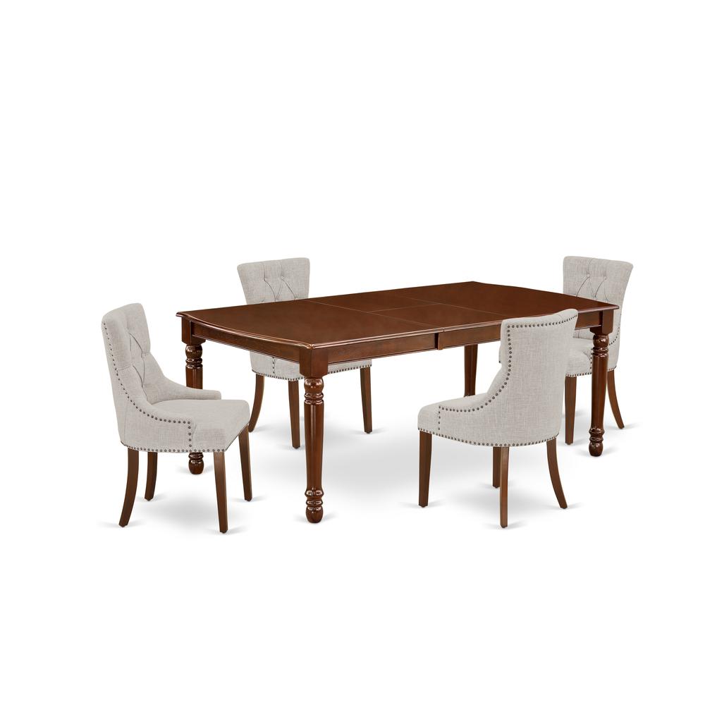 Dining Room Set Mahogany, DOFR5-MAH-05. Picture 1