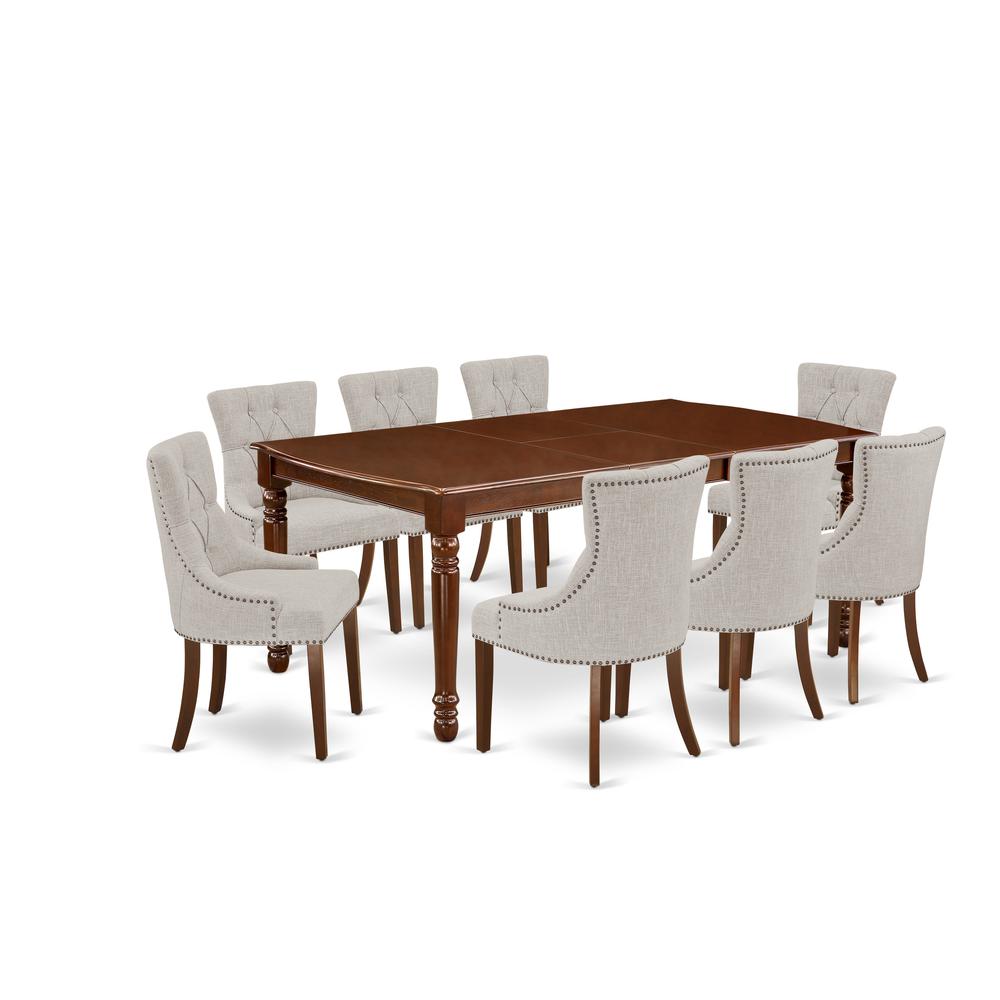 Dining Room Set Mahogany, DOFR9-MAH-05. Picture 1