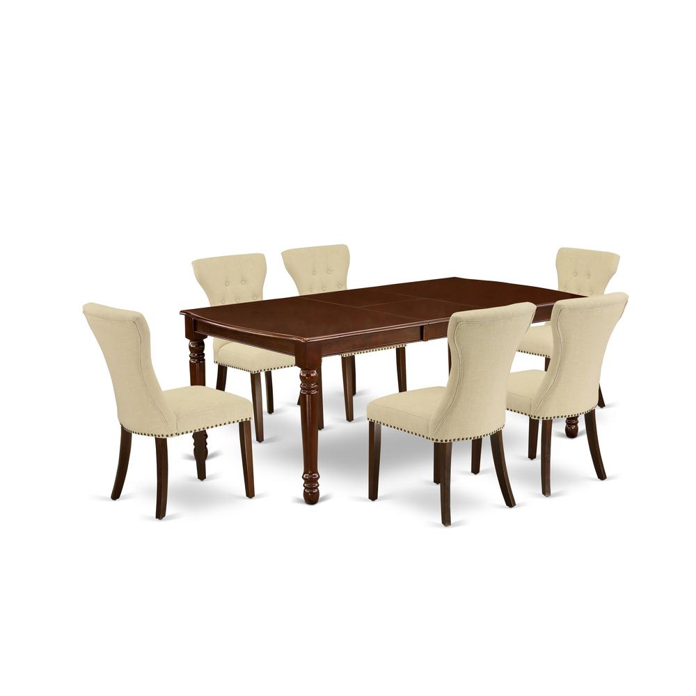 Dining Room Set Mahogany, DOGA7-MAH-32. Picture 1