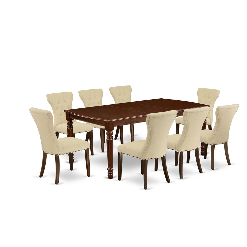 Dining Room Set Mahogany, DOGA9-MAH-32. Picture 1