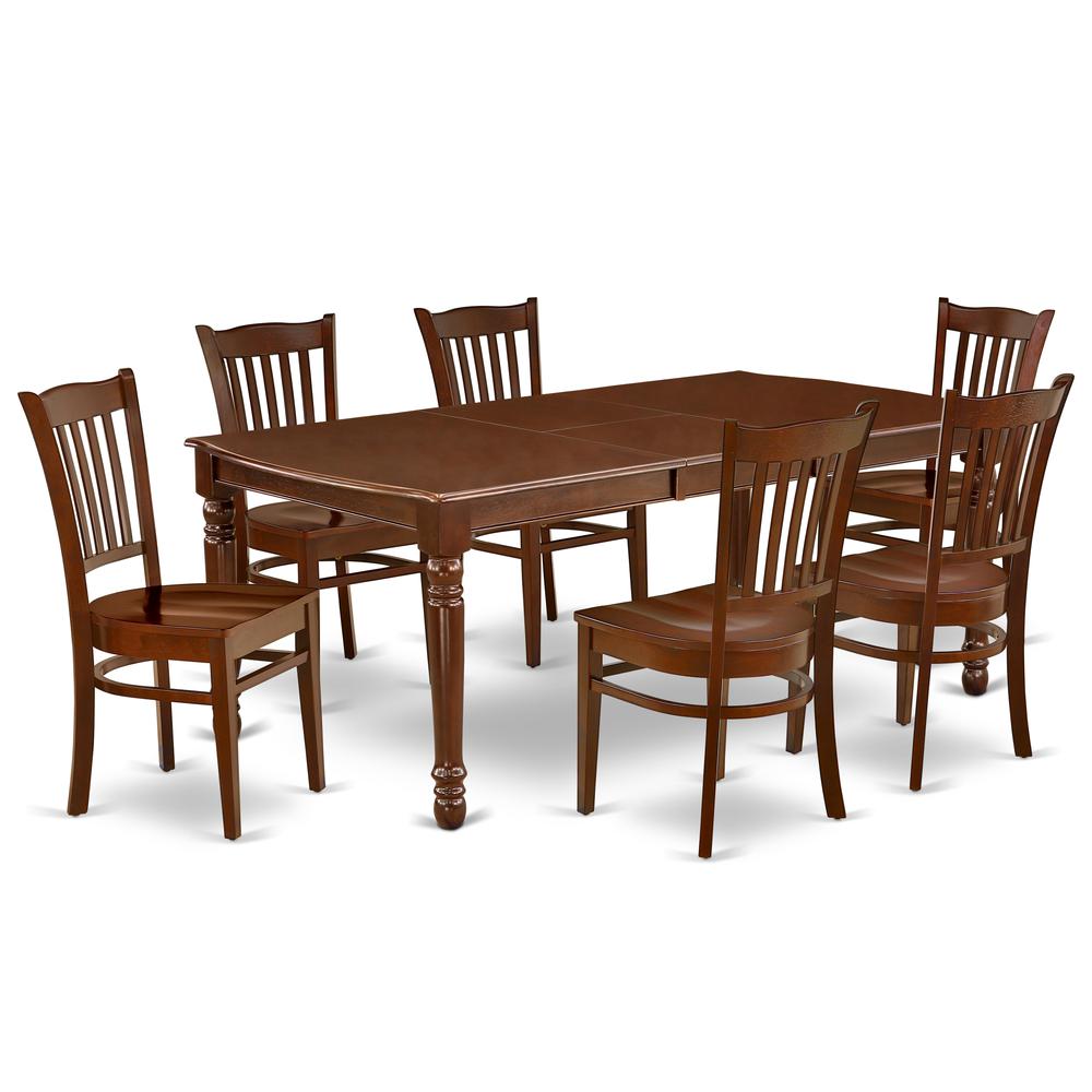 Dining Room Set Mahogany, DOGR7-MAH-W. Picture 1