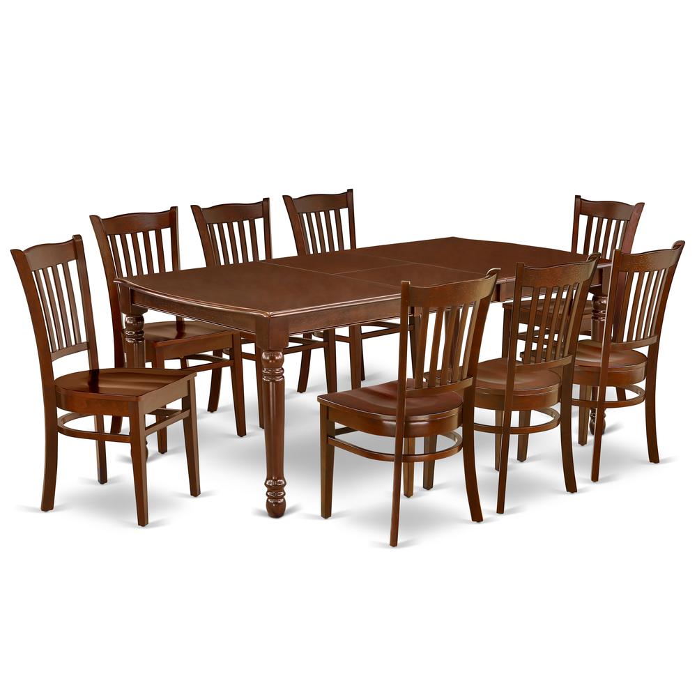 Dining Room Set Mahogany, DOGR9-MAH-W. Picture 1