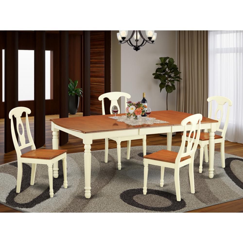 5  Pc  Dining  room  set  -Kitchen  dinette  Table  and  4  Dining  Chairs. Picture 4