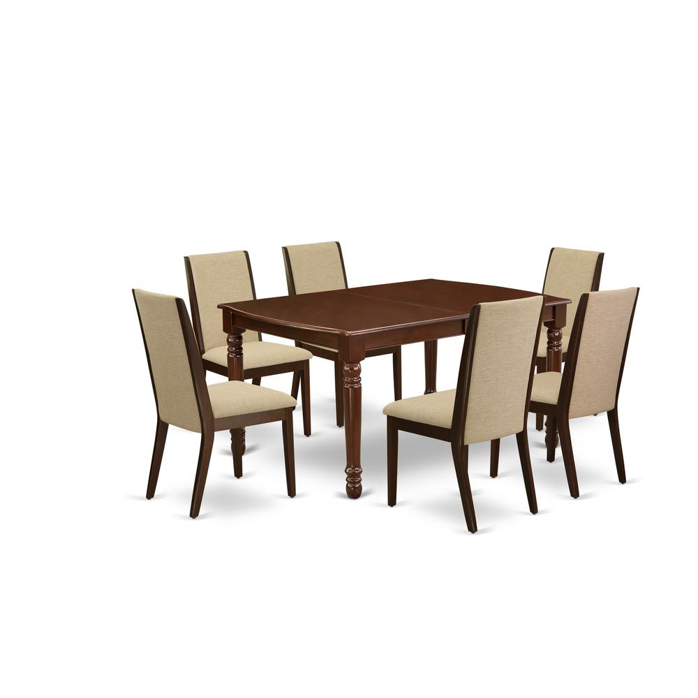 Dining Room Set Mahogany, DOLA7-MAH-04. Picture 1