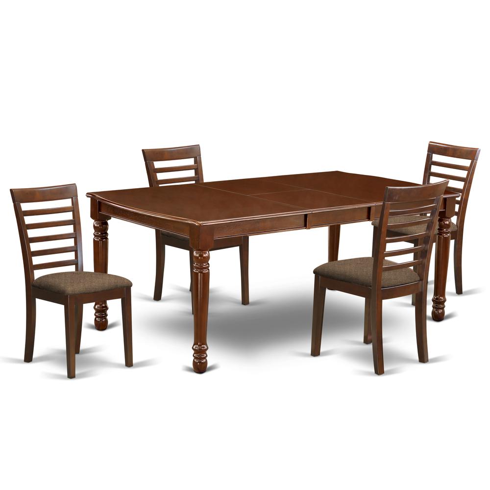 Dining Room Set Mahogany, DOML5-MAH-C. Picture 1