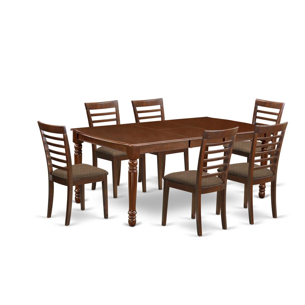 Dining Room Set Mahogany, DOML7-MAH-C. Picture 1