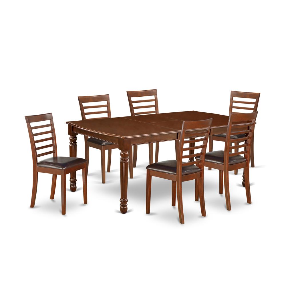 Dining Room Set Mahogany, DOML7-MAH-LC. Picture 1