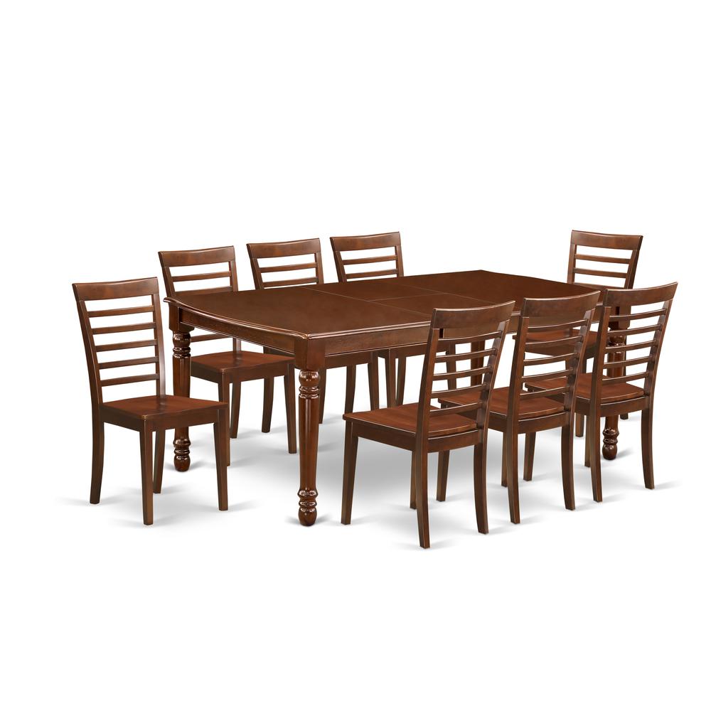 Dining Room Set Mahogany, DOML9-MAH-W. Picture 1