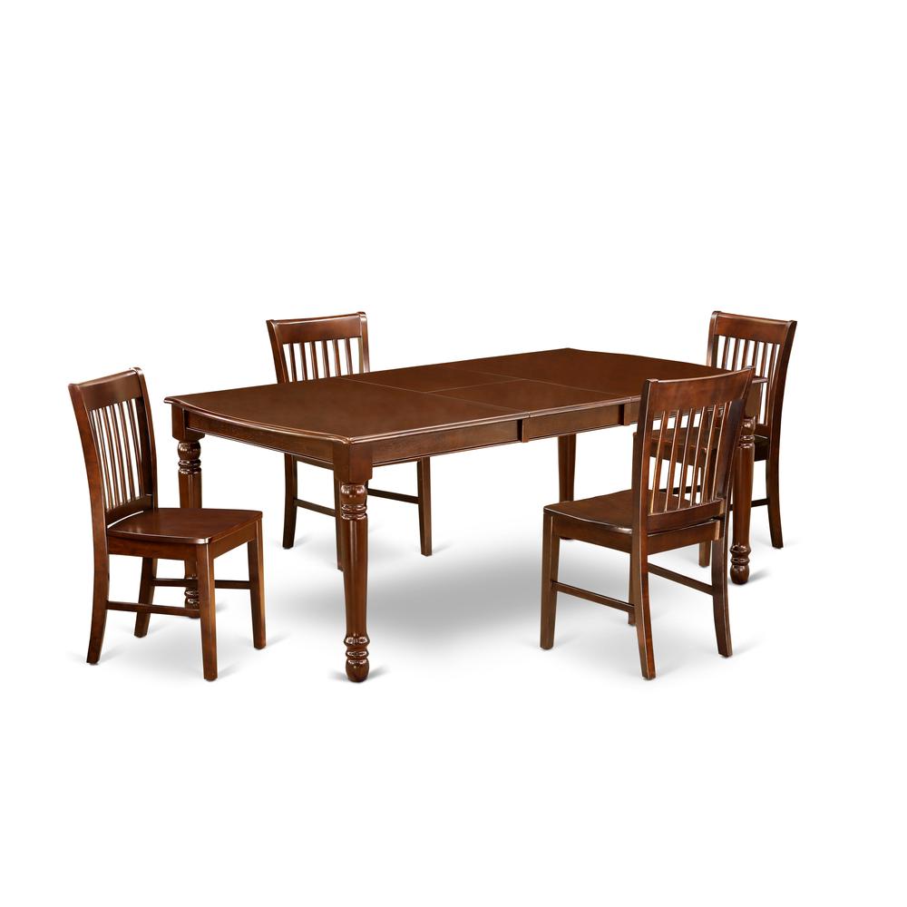 Dining Room Set Mahogany, DONO5-MAH-W. Picture 1