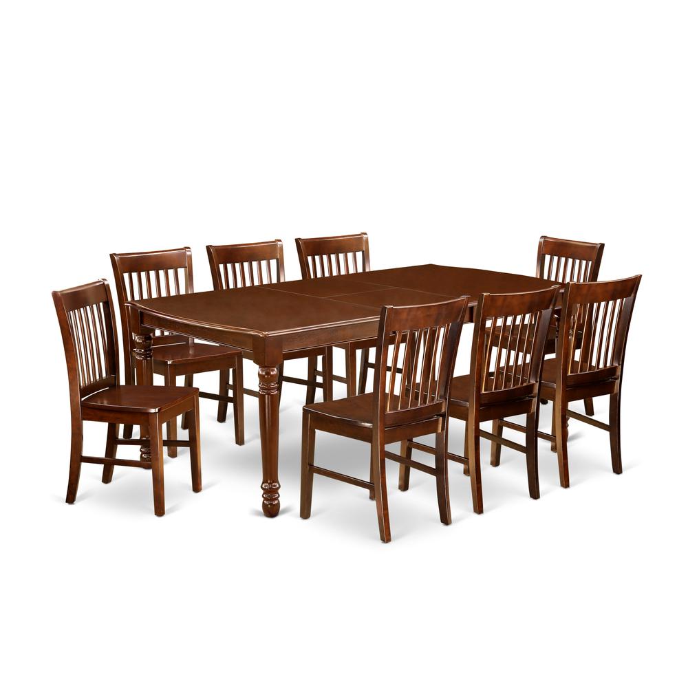 Dining Room Set Mahogany, DONO9-MAH-W. Picture 1