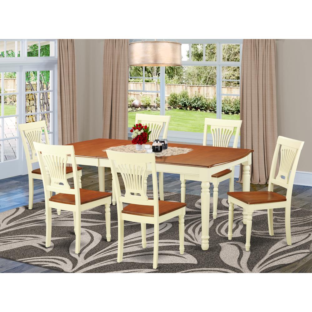 7  Pc  Dining  room  set  for  6-Table  and  6  Dining  Chairs. Picture 4