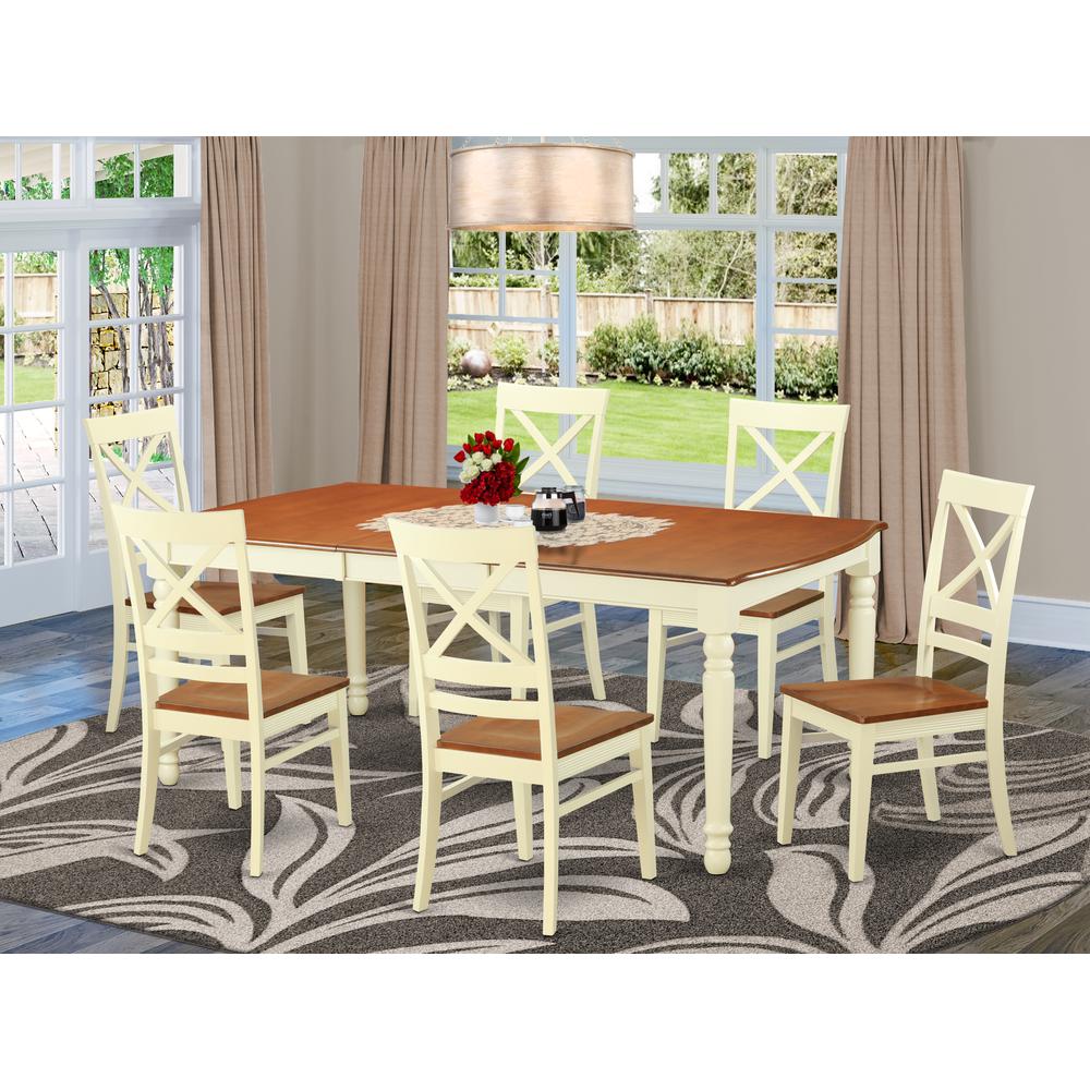7  PC  Table  set  -Kitchen  dinette  Table  and  6  Dining  Chairs. Picture 4