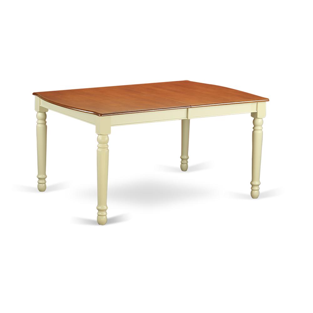 DOPL5-WHI-C 5 PC dinette Table set - Kitchen dinette Table and 4 Kitchen Chairs. Picture 4