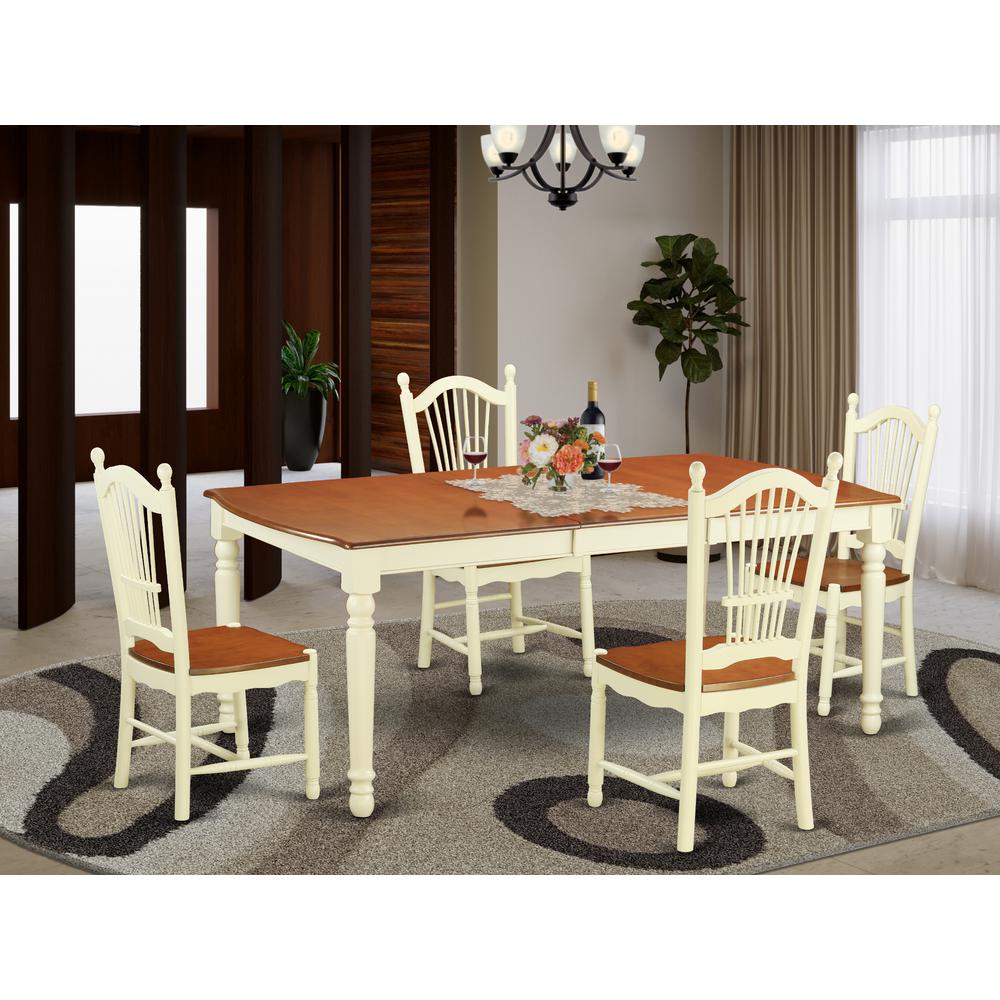 5  Pc  Dinette  set  for  4-Dining  Table  and  4  Kitchen  Dining  Chairs. Picture 4