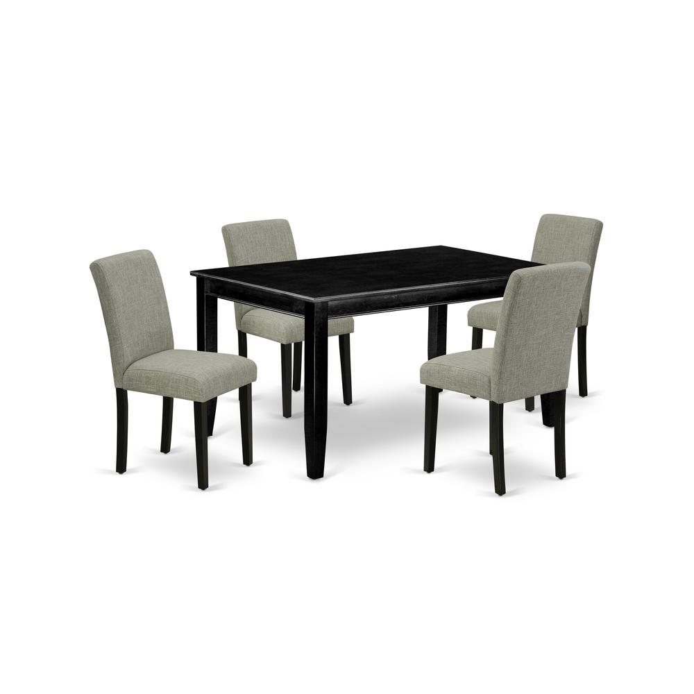 Dining Room Set Black, DUAB5-BLK-06. Picture 1