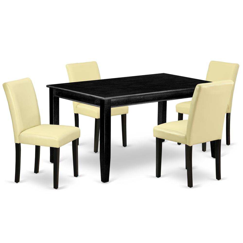 Dining Room Set Black, DUAB5-BLK-73. Picture 1