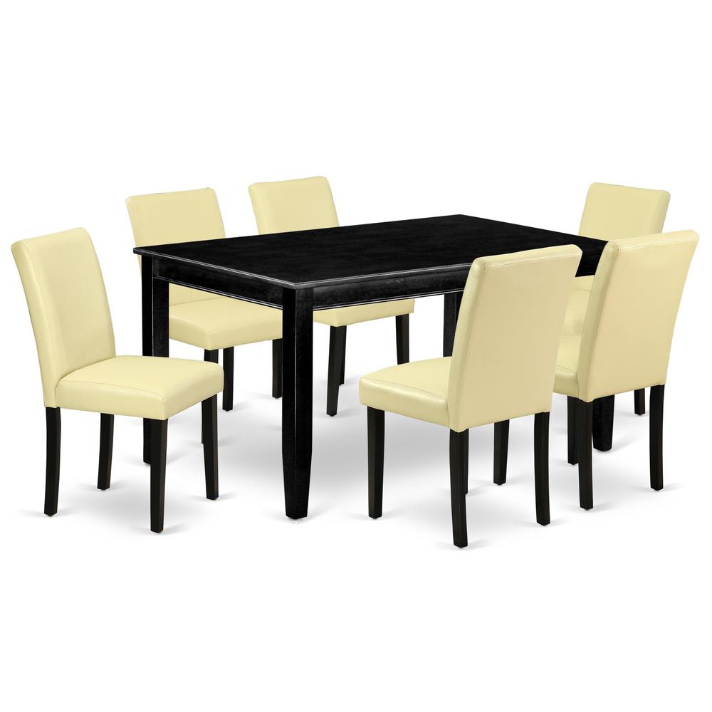 Dining Room Set Black, DUAB7-BLK-73. Picture 1