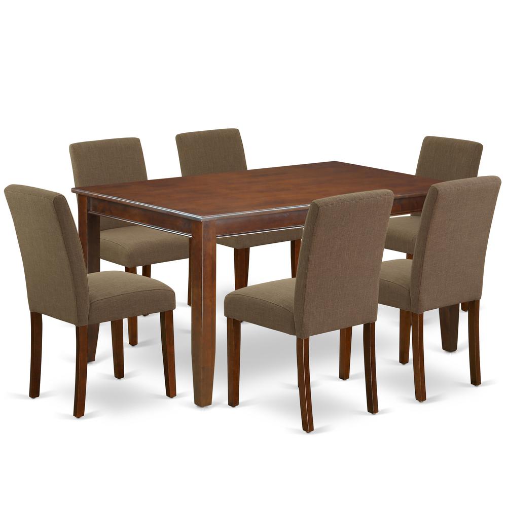 Dining Room Set Mahogany, DUAB7-MAH-18. Picture 1