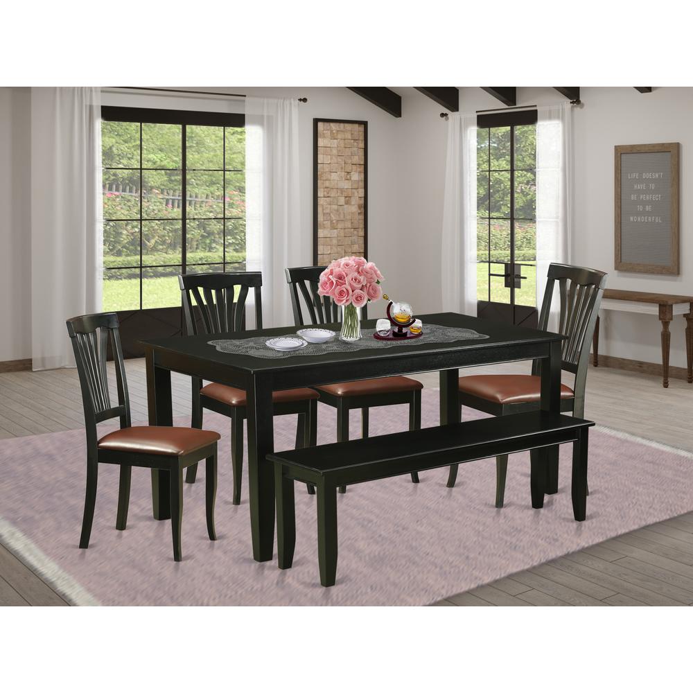 6  PC  Table  set  -  Dinette  Table  and  4  Dining  Chairs  plus  Bench. Picture 6