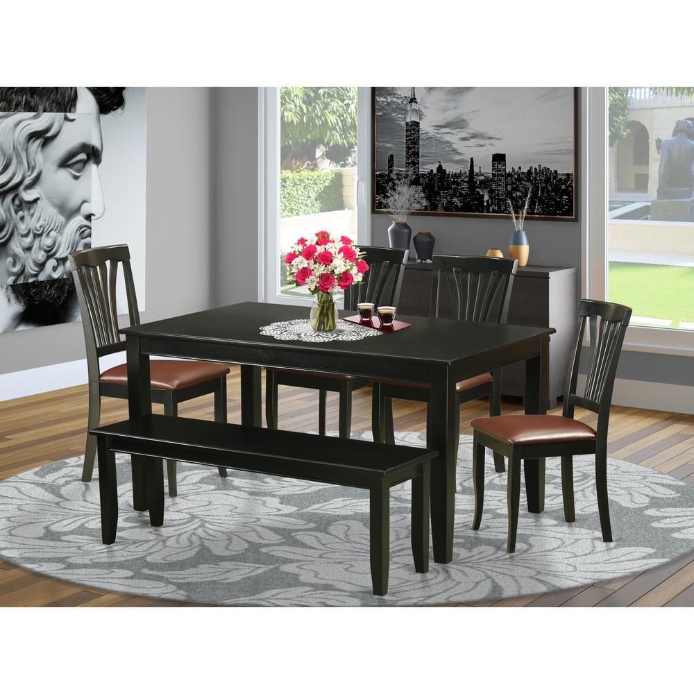 6  Pc  Kitchen  nook  Dining  set  -  Kitchen  dinette  Table  and  4  Dining  Chairs  plus  Bench. Picture 6
