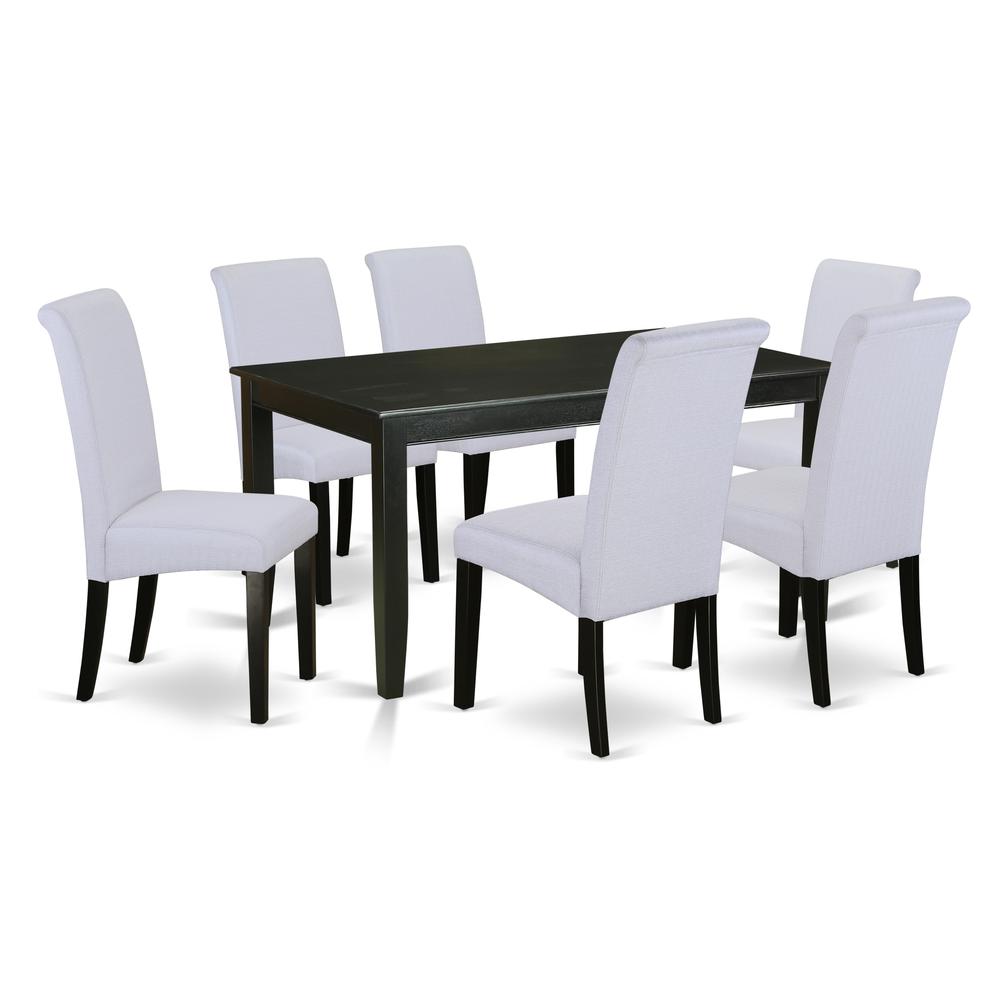 Dining Room Set Black, DUBA7-BLK-05. Picture 1
