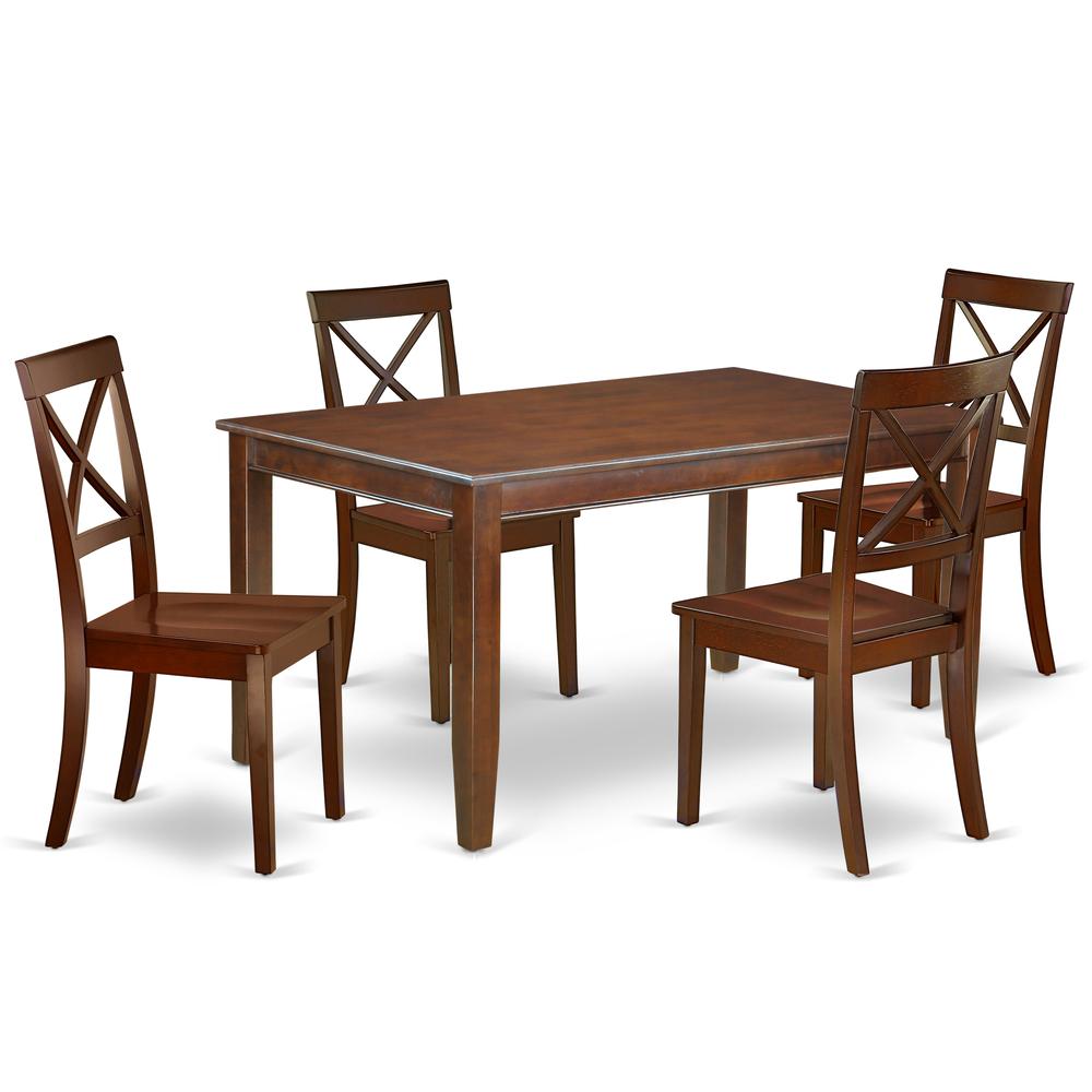 Dining Room Set Mahogany, DUBO5-MAH-W. Picture 1