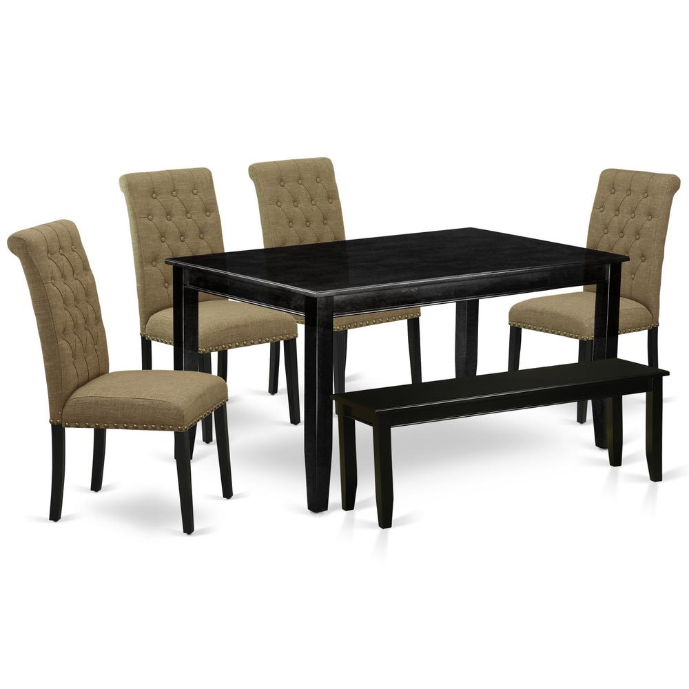 Dining Room Set Black, DUBR6-BLK-17. Picture 1