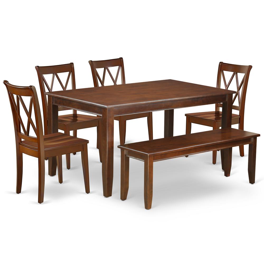 Dining Room Set Mahogany, DUCL6-MAH-W. Picture 1