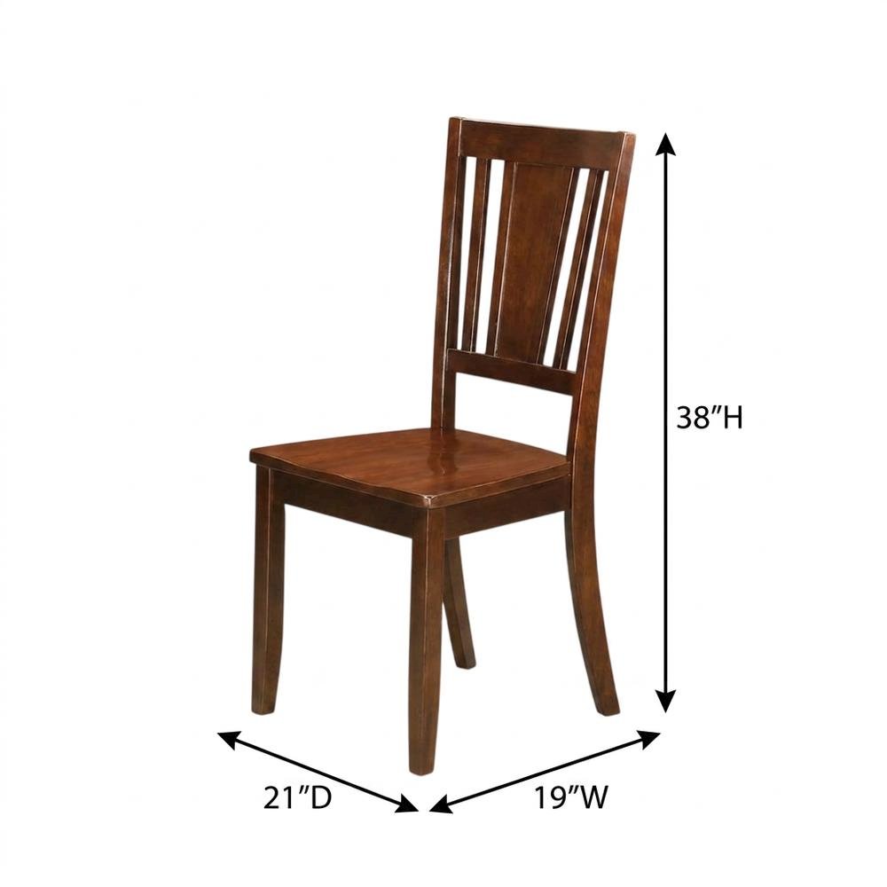 Dudley Traditional Solid Wood Dining Chair for Kitchen or Dining Room, Set of 2. Picture 6