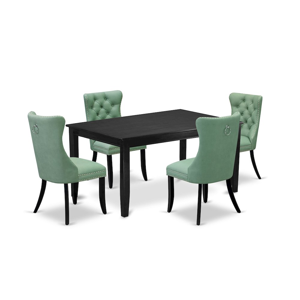 5 Piece Kitchen Table & Chairs Set Contains a Rectangle Dining Table. Picture 1