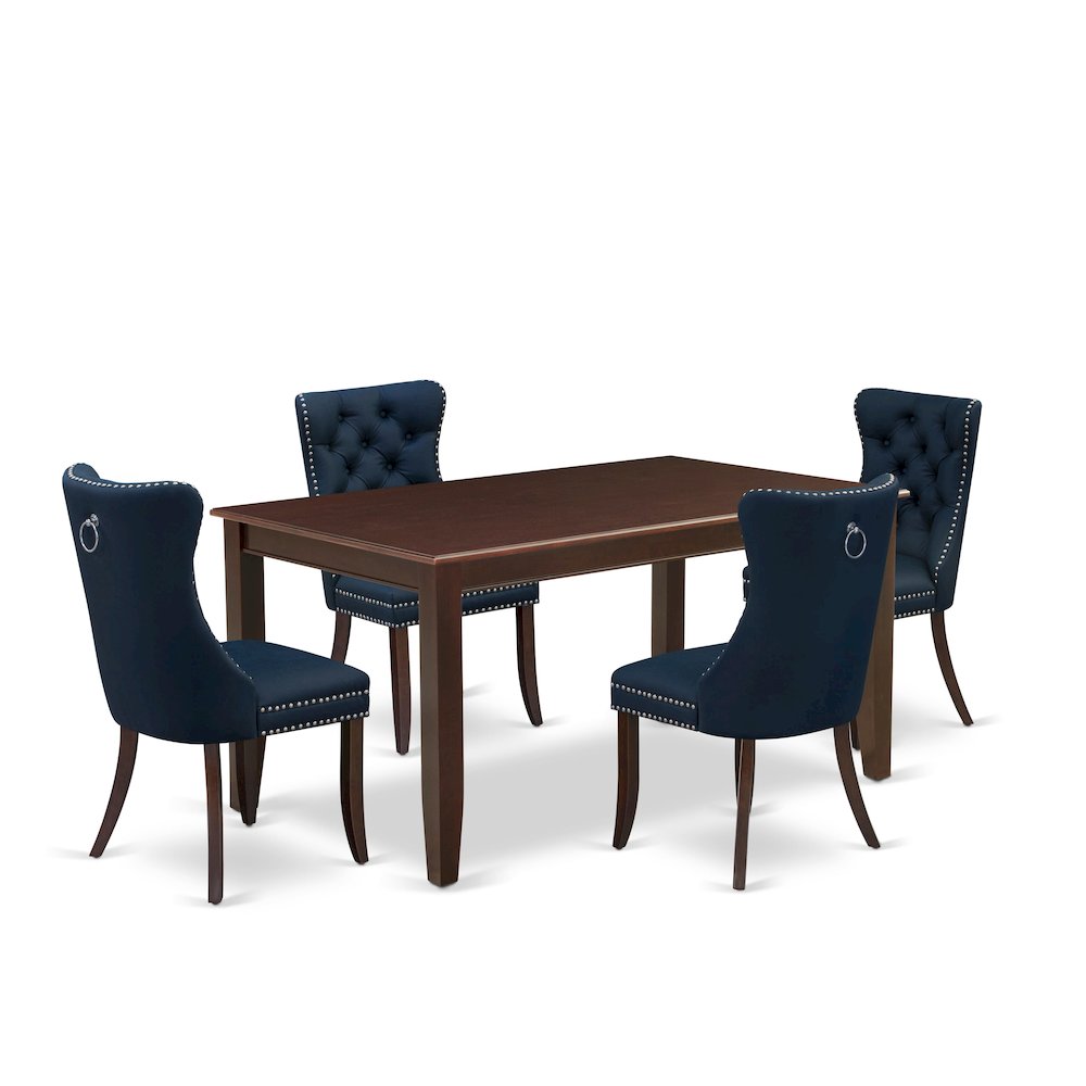 5 Piece Dining Table Set Consists of a Rectangle Kitchen Table. Picture 1