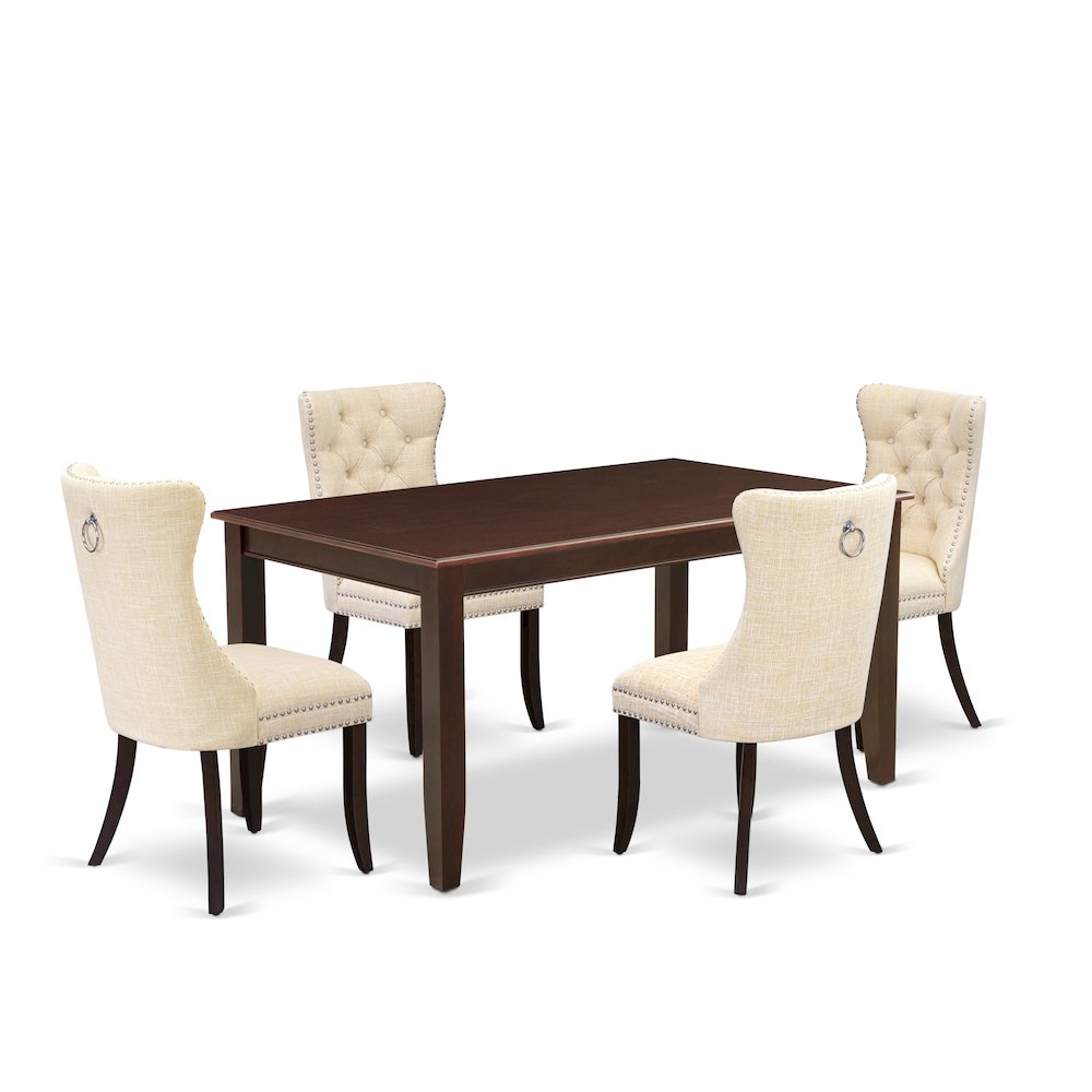 5 Piece Dinette Set Consists of a Rectangle Dining Table. Picture 1