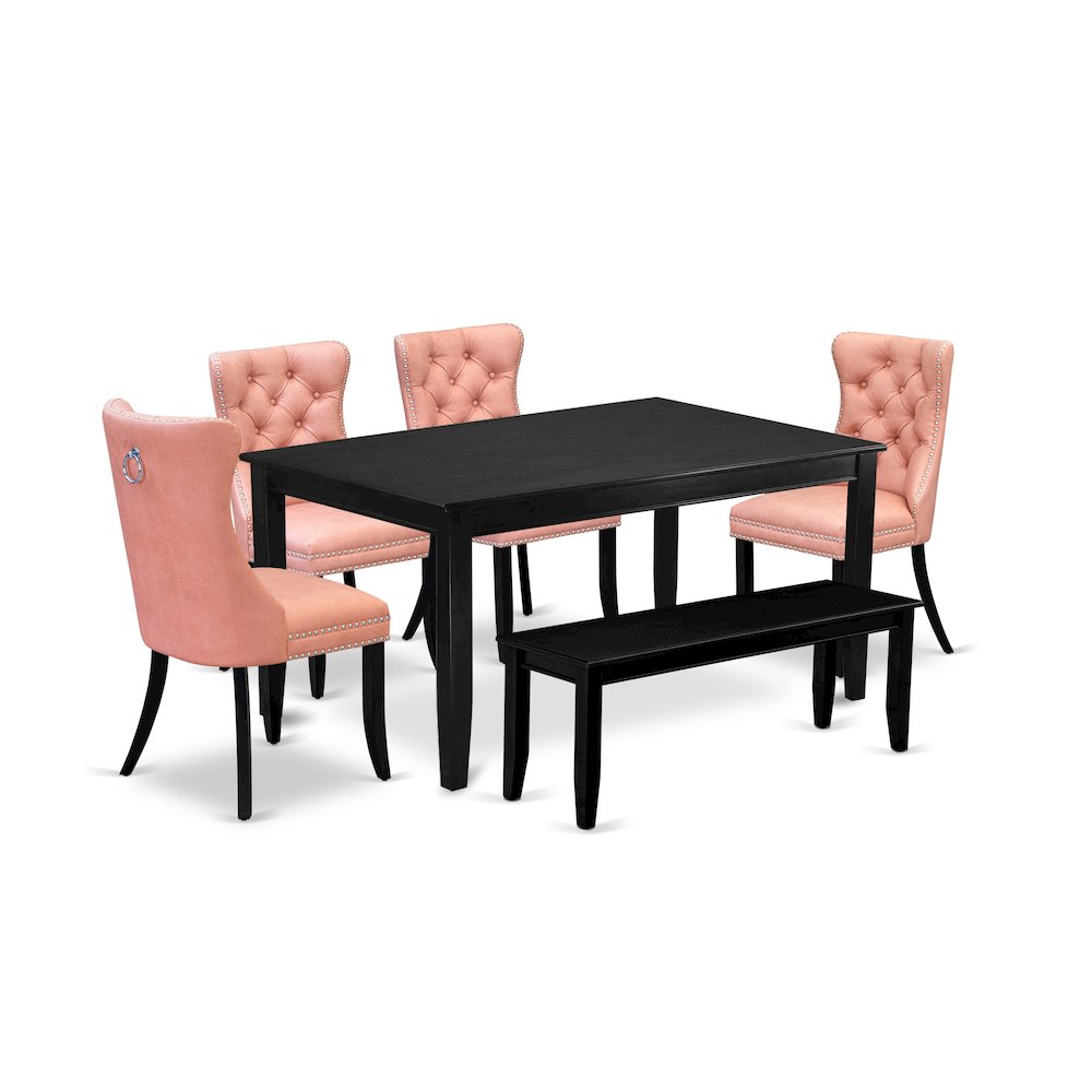6 Piece Dining Set Consists of a Rectangle Kitchen Table. Picture 1
