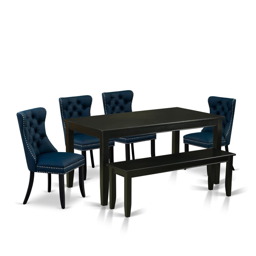 6 Piece Dining Table Set Consists of a Rectangle Kitchen Table. Picture 6