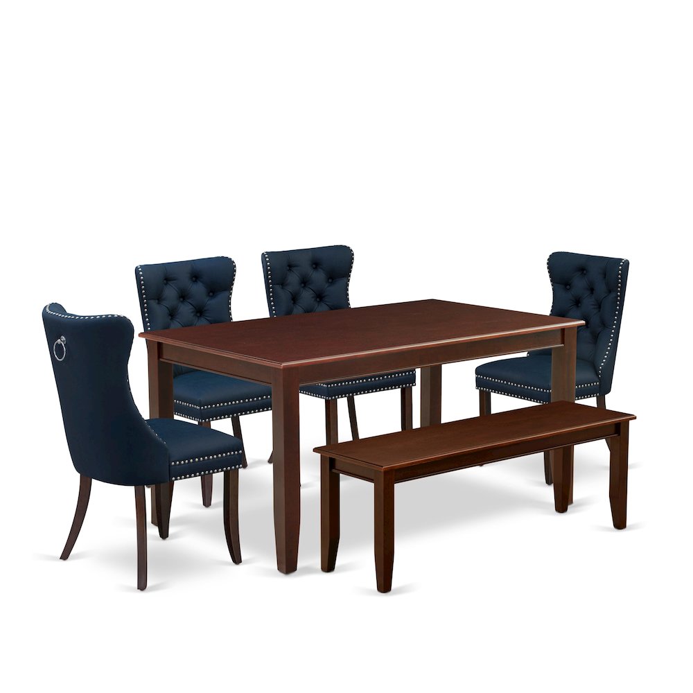 6 Piece Dining Set Consists of a Rectangle Kitchen Table. Picture 1